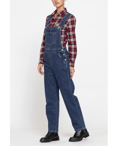 SALOPETTE IN DENIM STRETCH