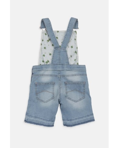 SALOPETTE IN JEANS LEGGERO. Vestibilità regolare.