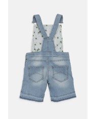 SALOPETTE IN JEANS LEGGERO. Vestibilità regolare.