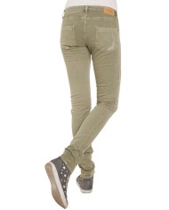 JEANS COLORATO STRETCH MOD.777. Vita bassa e gamba stretta.
