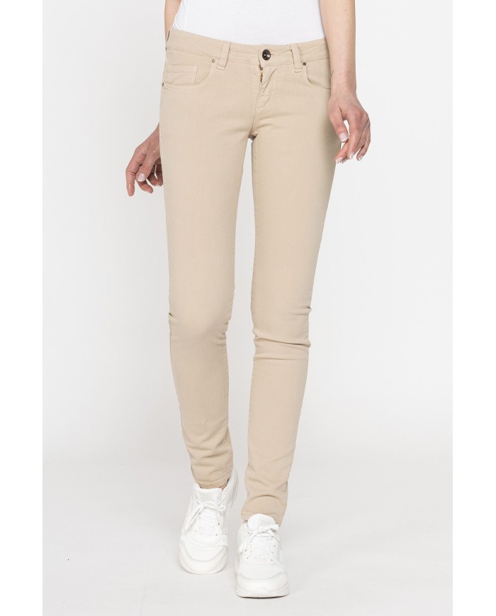 JEANS COLOR STRETCH MOD.777. Vita bassa e gamba stretta.
