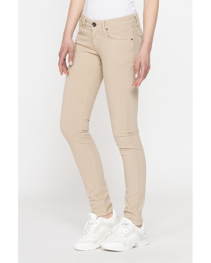 JEANS COLOR STRETCH MOD.777. Vita bassa e gamba stretta.