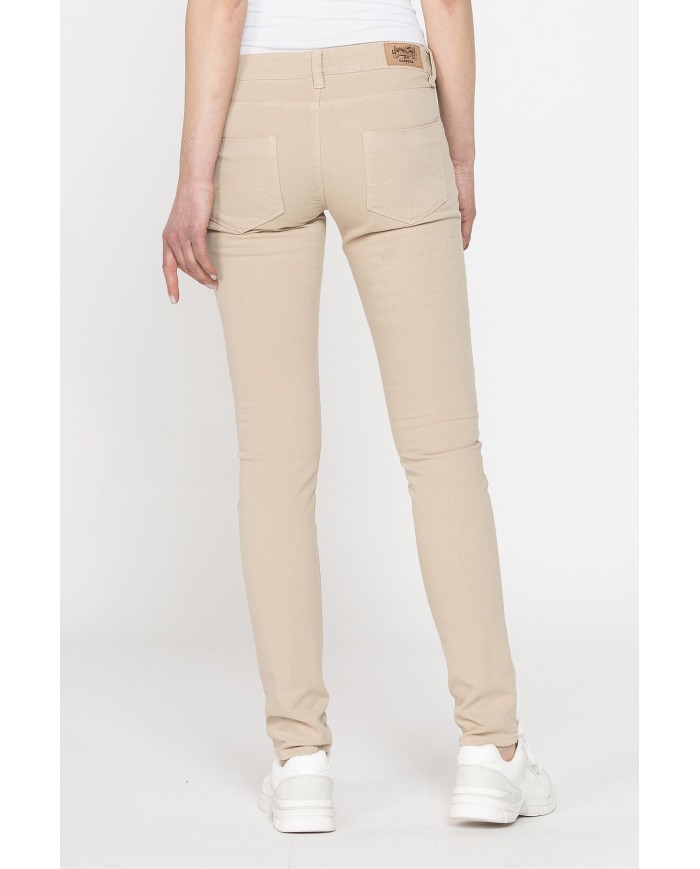 JEANS COLOR STRETCH MOD.777. Vita bassa e gamba stretta.