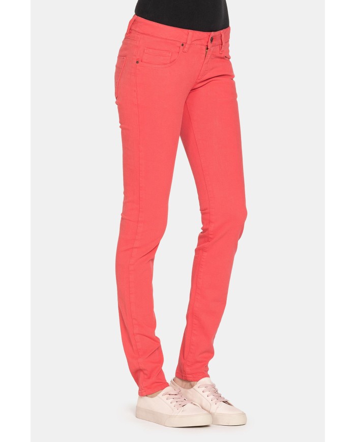 JEANS COLOR STRETCH MOD.777. Vita bassa e gamba stretta.