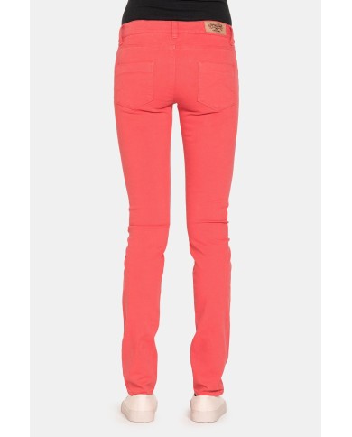 JEANS COLOR STRETCH MOD.777. Vita bassa e gamba stretta.