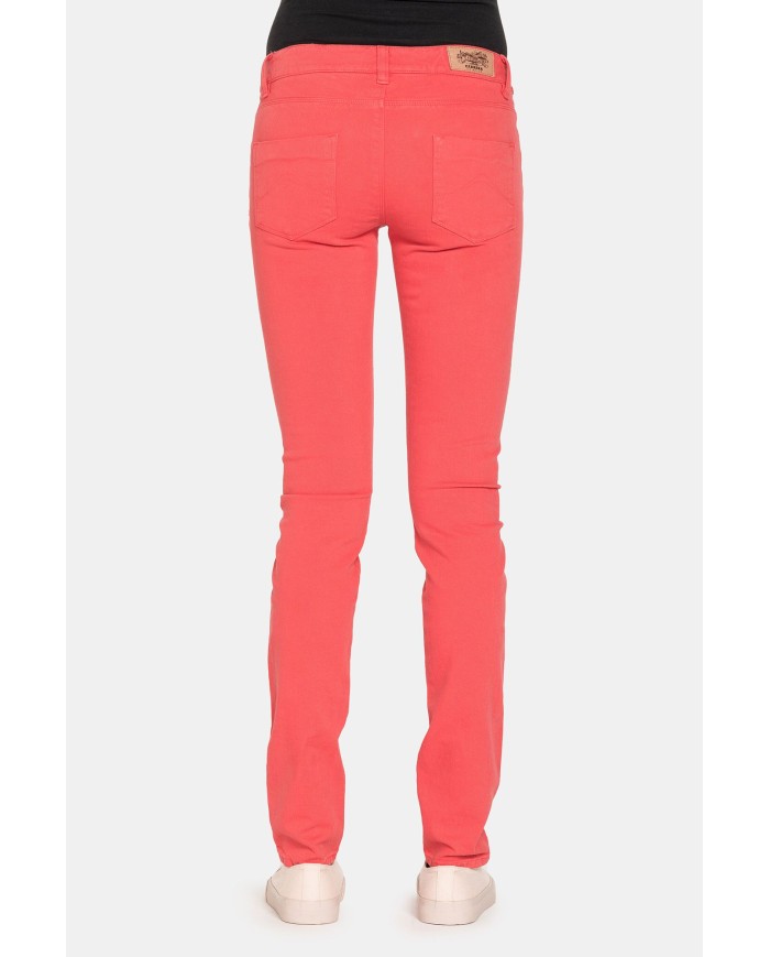 JEANS COLOR STRETCH MOD.777. Vita bassa e gamba stretta.
