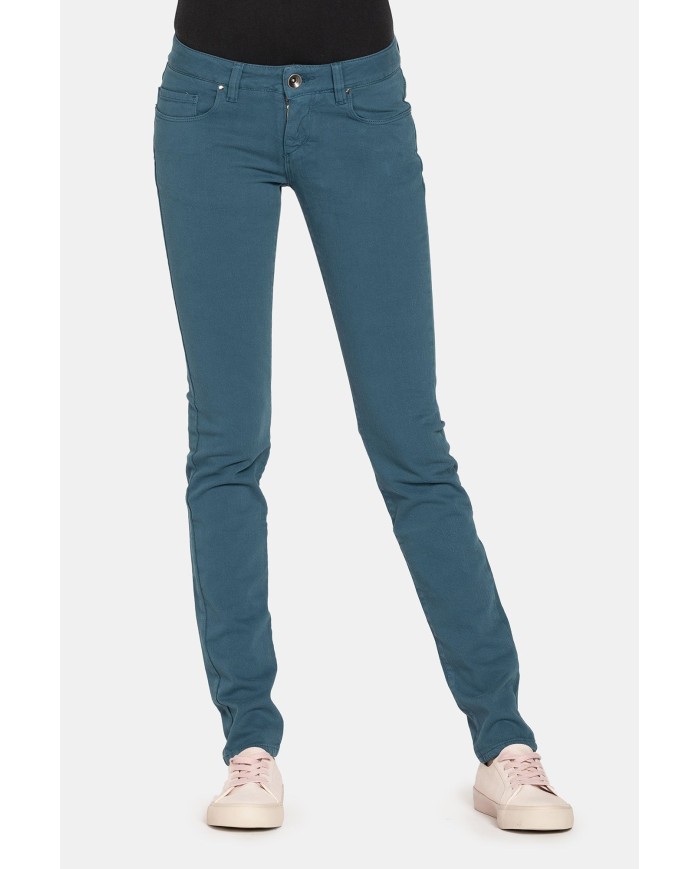 JEANS COLOR STRETCH MOD.777. Vita bassa e gamba stretta.