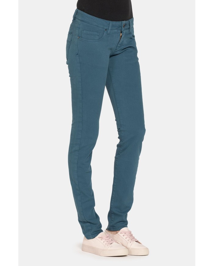 JEANS COLOR STRETCH MOD.777. Vita bassa e gamba stretta.
