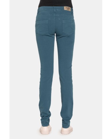 JEANS COLOR STRETCH MOD.777. Vita bassa e gamba stretta.