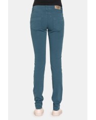 JEANS COLOR STRETCH MOD.777. Vita bassa e gamba stretta.