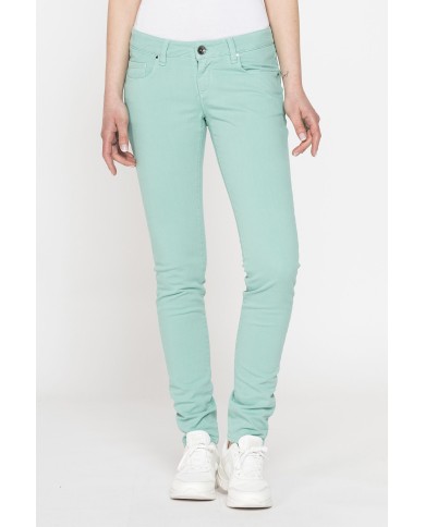 JEANS COLOR STRETCH MOD.777. Vita bassa e gamba stretta.