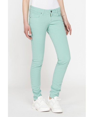 JEANS COLOR STRETCH MOD.777. Vita bassa e gamba stretta.