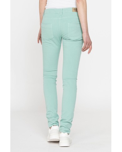 JEANS COLOR STRETCH MOD.777. Vita bassa e gamba stretta.