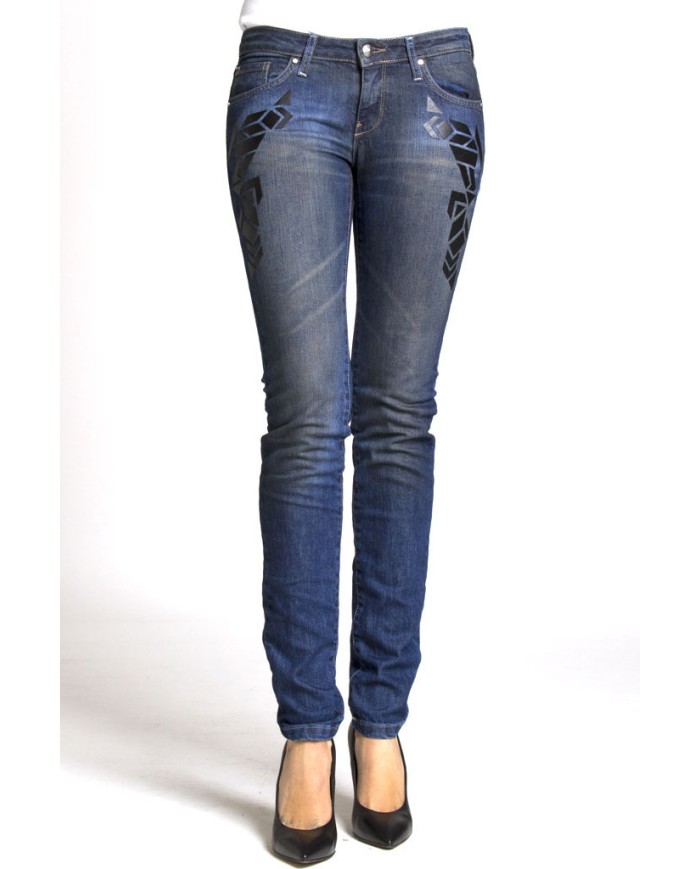 JEANS STRETCH MOD.777. Vita bassa e gamba stretta.