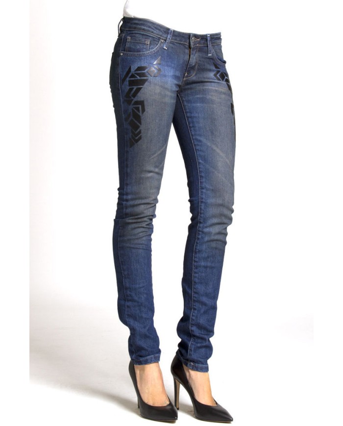 JEANS STRETCH MOD.777. Vita bassa e gamba stretta.