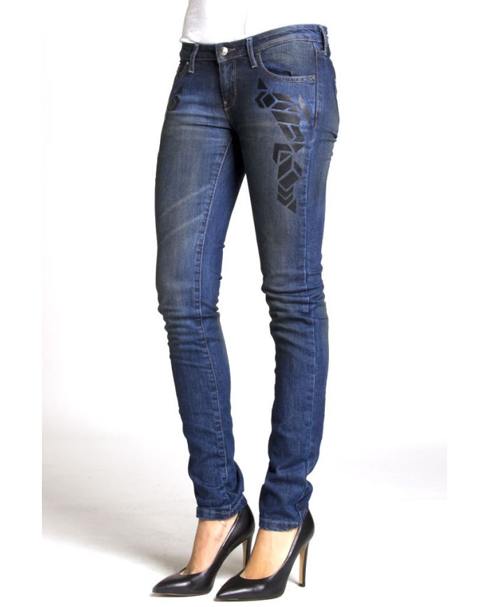 JEANS STRETCH MOD.777. Vita bassa e gamba stretta.