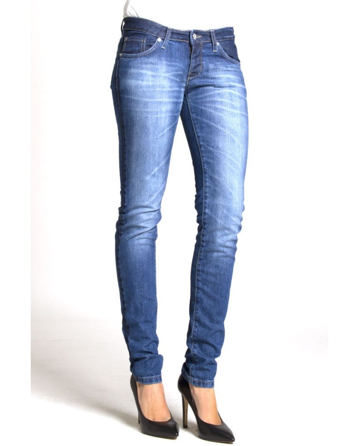 JEANS STRETCH MOD.777. Vita bassa e gamba stretta.