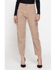 PANTALONE CARGO CARROT IN BULL DENIM STERTCH