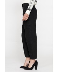 PANTALONE CARGO CARROT IN BULL DENIM STERTCH