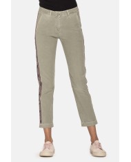 PANTALONE IN FUSTAGNO STRETCH 11,5 oz. Vita regolare e gamba regolare.