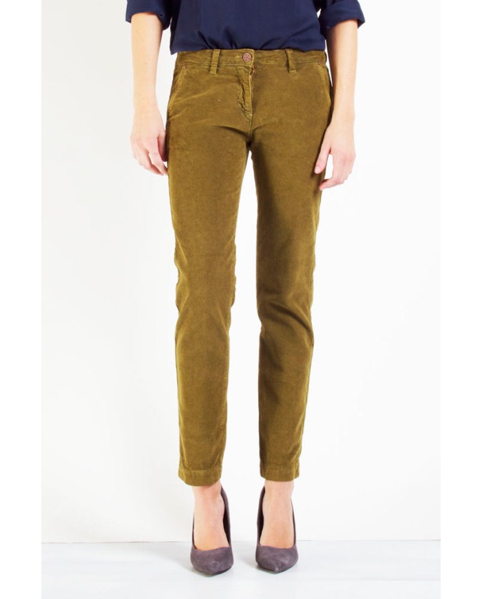 VELLUTO 1000r STRETCH MOD. 785. Vita bassa e gamba regolare.