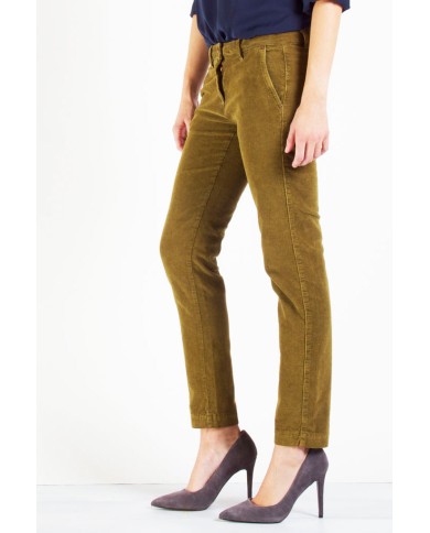 VELLUTO 1000r STRETCH MOD. 785. Vita bassa e gamba regolare.