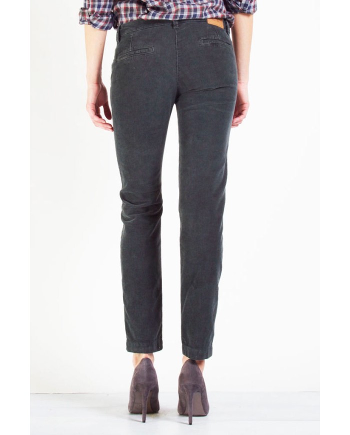 VELLUTO 1000r STRETCH MOD. 785. Vita bassa e gamba regolare.