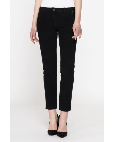 VELLUTO 1000r STRETCH MOD. 785. Vita bassa e gamba regolare.