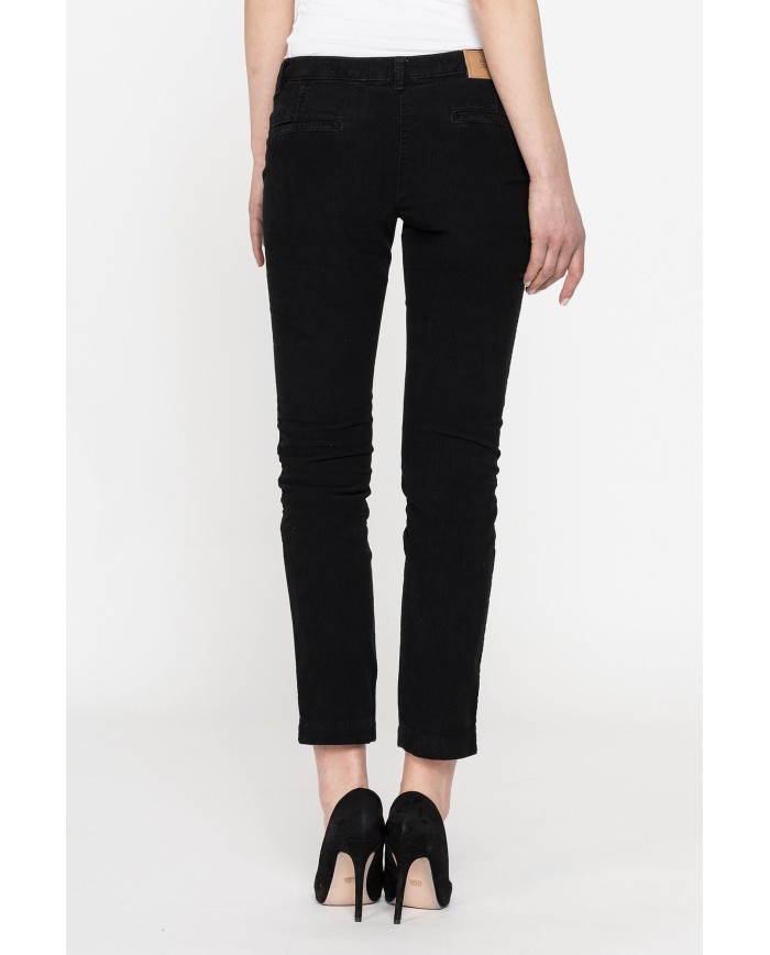 VELLUTO 1000r STRETCH MOD. 785. Vita bassa e gamba regolare.