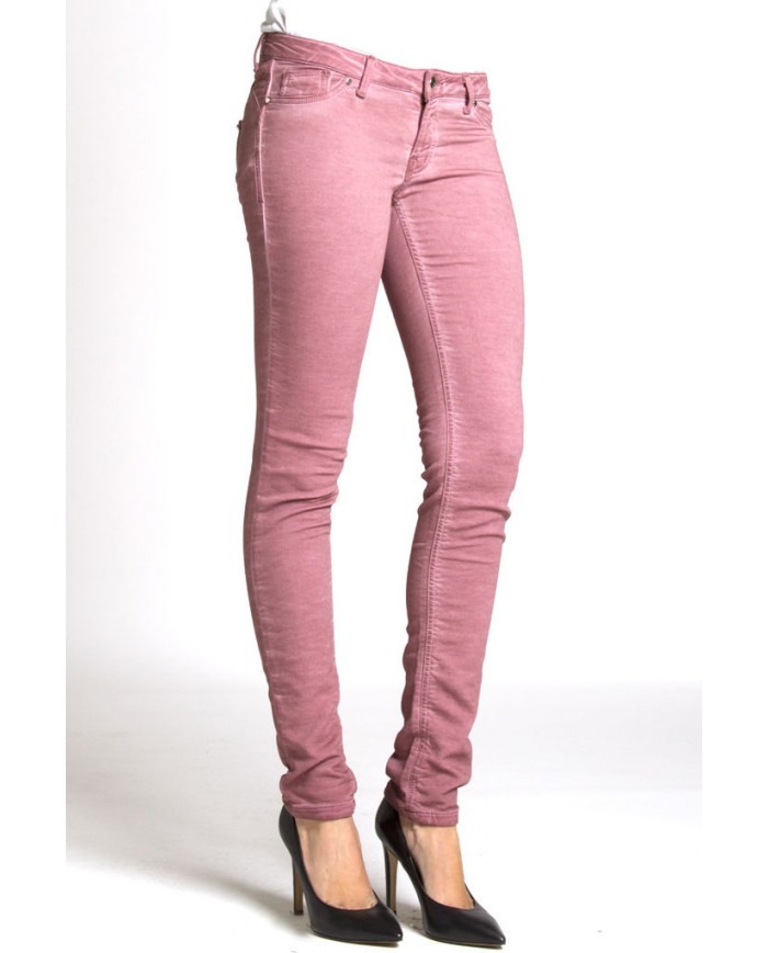 JOGGER JEANS COLORATO MOD 788 BOTTOM-UP. Vita bassa e gamba stretta.