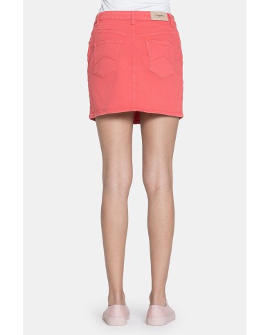 MINIGONNA IN JEANS COLOR STRETCH