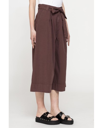 GONNA PANTALONE CON ELASTICO IN VITA IN POPELINE 100% COTONE