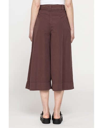 GONNA PANTALONE CON ELASTICO IN VITA IN POPELINE 100% COTONE