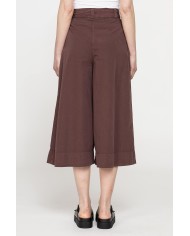 GONNA PANTALONE CON ELASTICO IN VITA IN POPELINE 100% COTONE