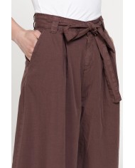 GONNA PANTALONE CON ELASTICO IN VITA IN POPELINE 100% COTONE