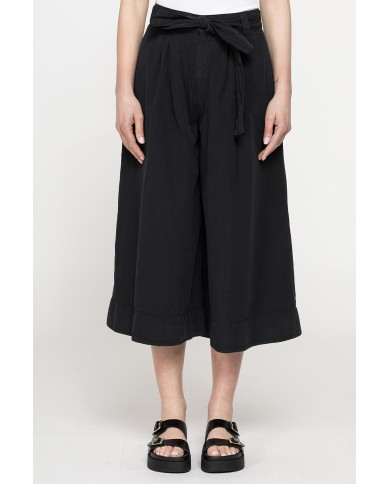 GONNA PANTALONE CON ELASTICO IN VITA IN POPELINE 100% COTONE