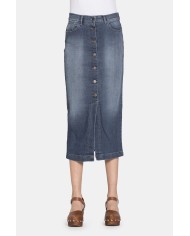 GONNA LUNGA IN JEANS SUPER STRETCH