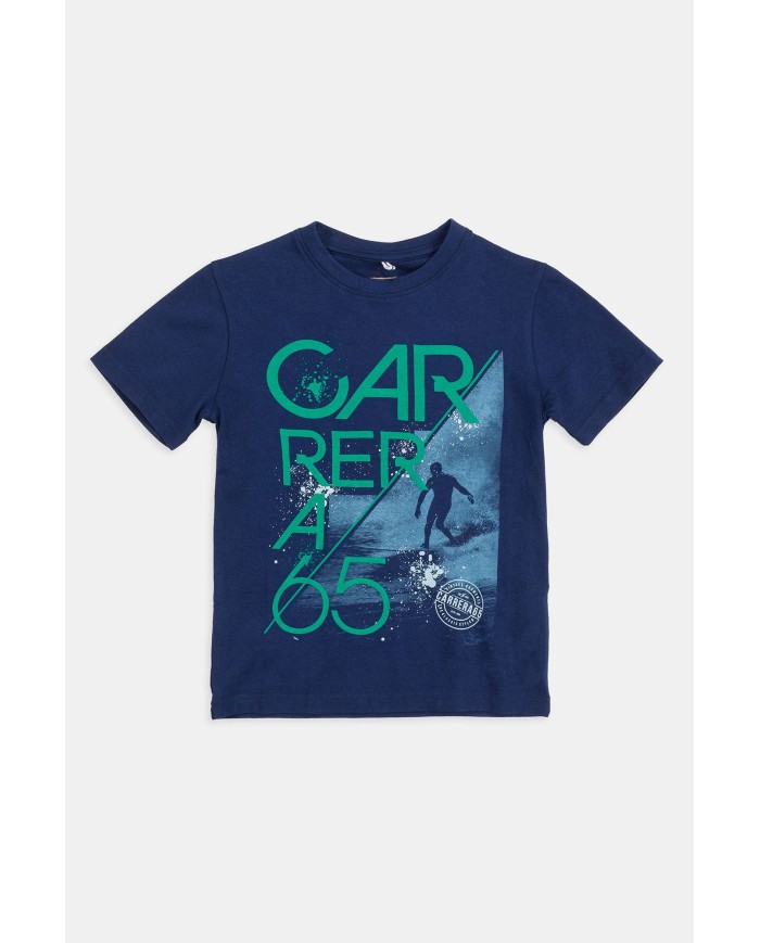 MAGLIA GIROCOLLO IN JERSEY STAMPATA