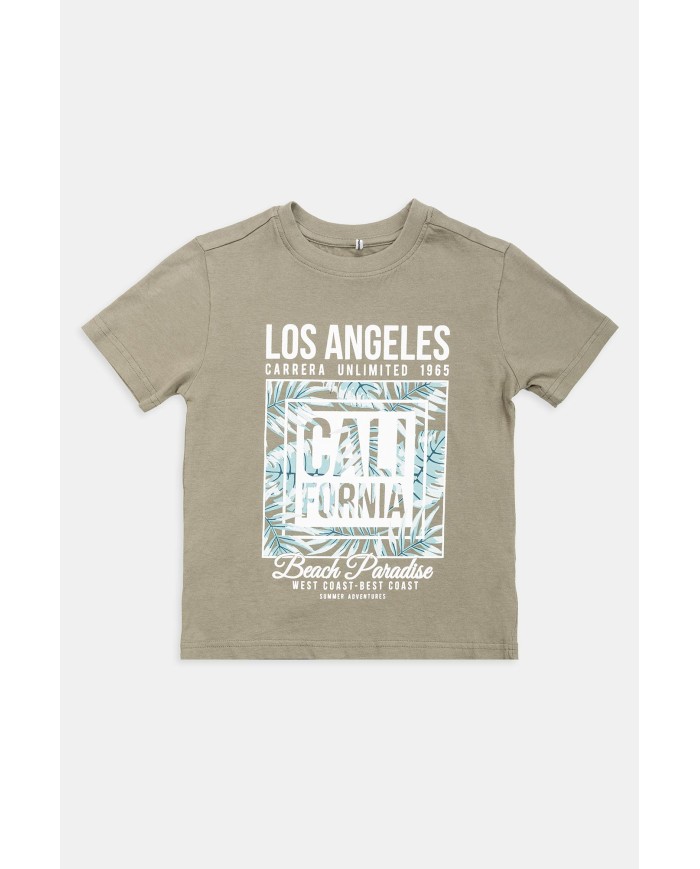 MAGLIA GIROCOLLO IN JERSEY CON STAMPA