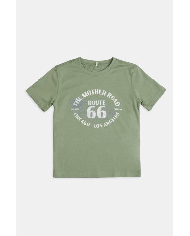 MAGLIA GIROCOLLO IN JERSEY CON STAMPA