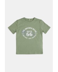 MAGLIA GIROCOLLO IN JERSEY CON STAMPA