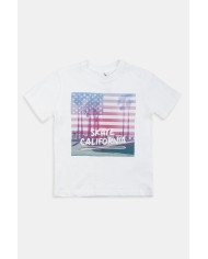 MAGLIA GIROCOLLO IN JERSEY CON STAMPA