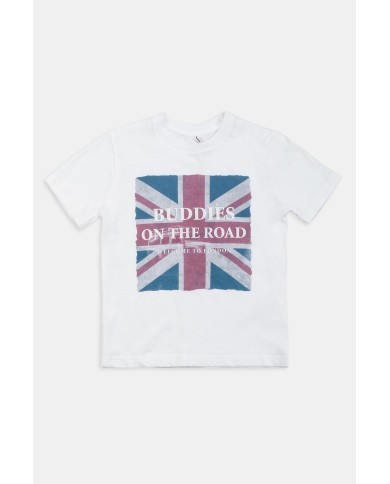 MAGLIA GIROCOLLO IN JERSEY CON STAMPA