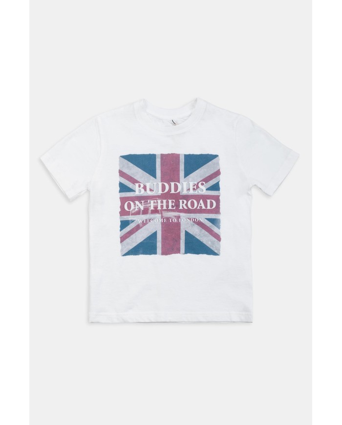 MAGLIA GIROCOLLO IN JERSEY CON STAMPA