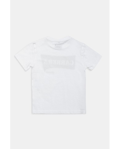 T-SHIRT GIROCOLLO IN JERSEY CON LOGO CARRERA.