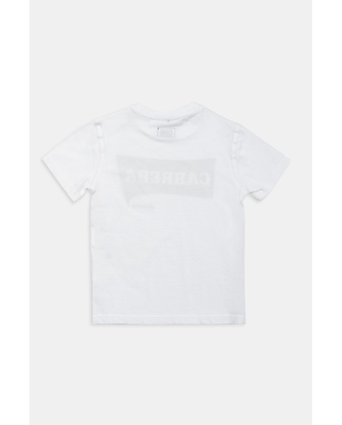 T-SHIRT GIROCOLLO IN JERSEY CON LOGO CARRERA.