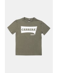 T-SHIRT GIROCOLLO IN JERSEY CON LOGO CARRERA.