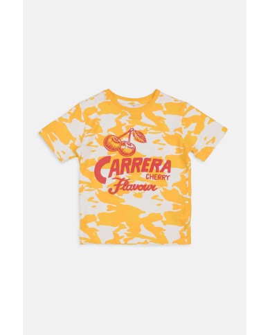 MAGLIA GIROCOLLO IN JERSEY STAMPATA ALL-OVER