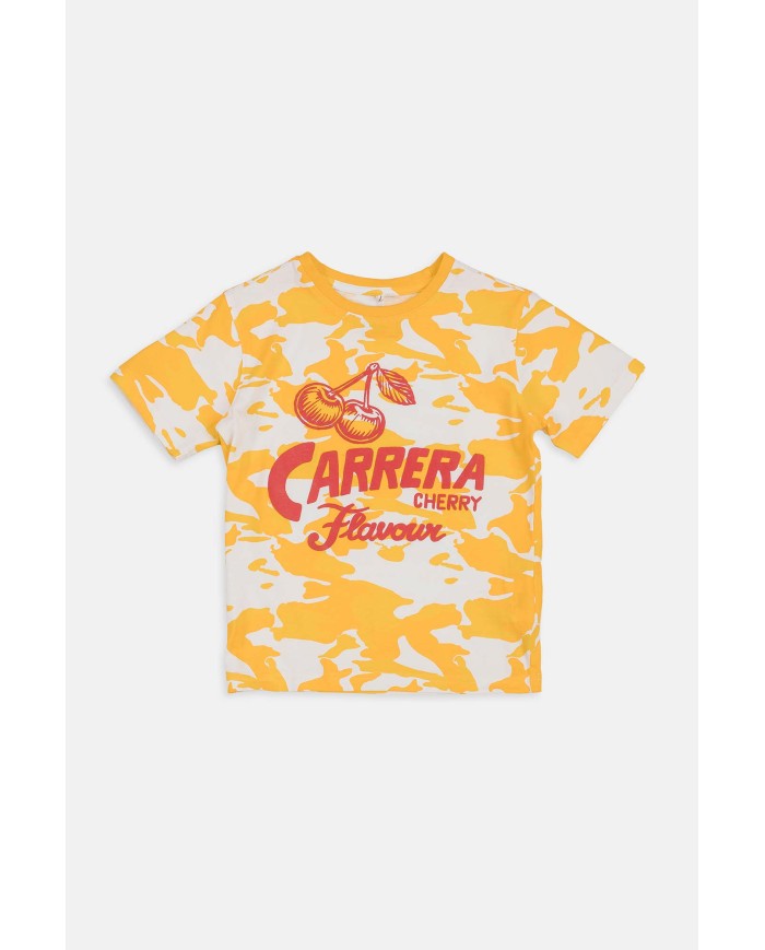 MAGLIA GIROCOLLO IN JERSEY STAMPATA ALL-OVER