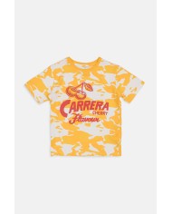 MAGLIA GIROCOLLO IN JERSEY STAMPATA ALL-OVER